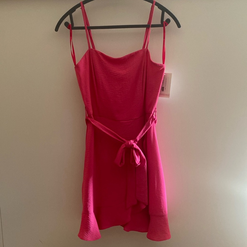Hot pink dress